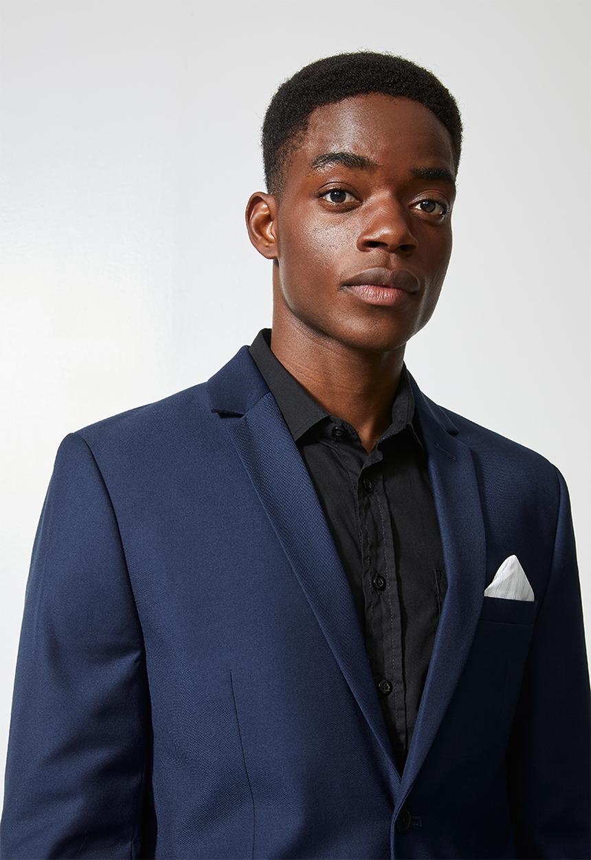 Superbalist - Soho slim fit 2-button single vent blazer - navy