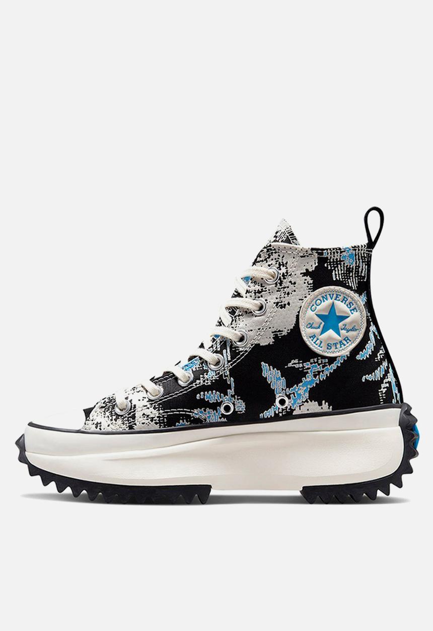 Converse - Run star hike - university blue/black/egret - hybrid floral