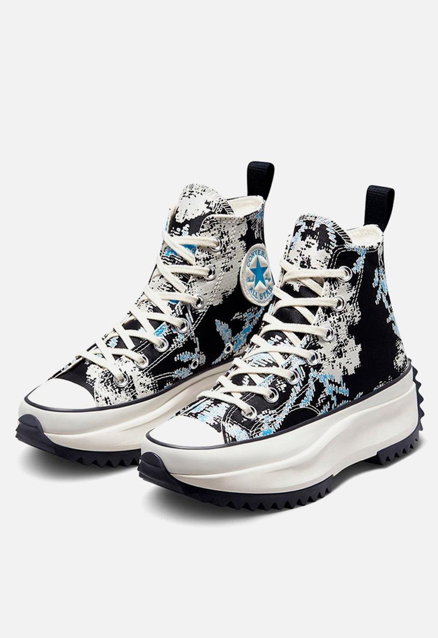 Converse - Run star hike - university blue/black/egret - hybrid floral