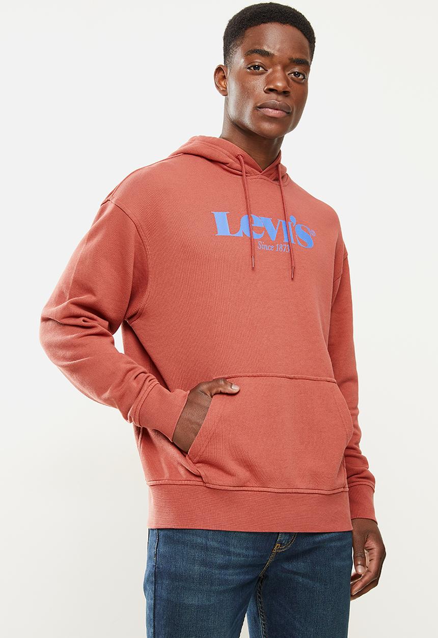 Levi’s® - T3 relaxd graphic hoodie mv ssnl core ho - rust 