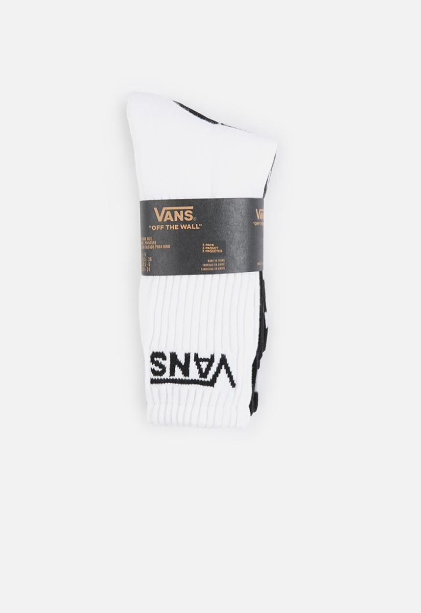 Vans - Classic crew boys 3-pack - black & white 