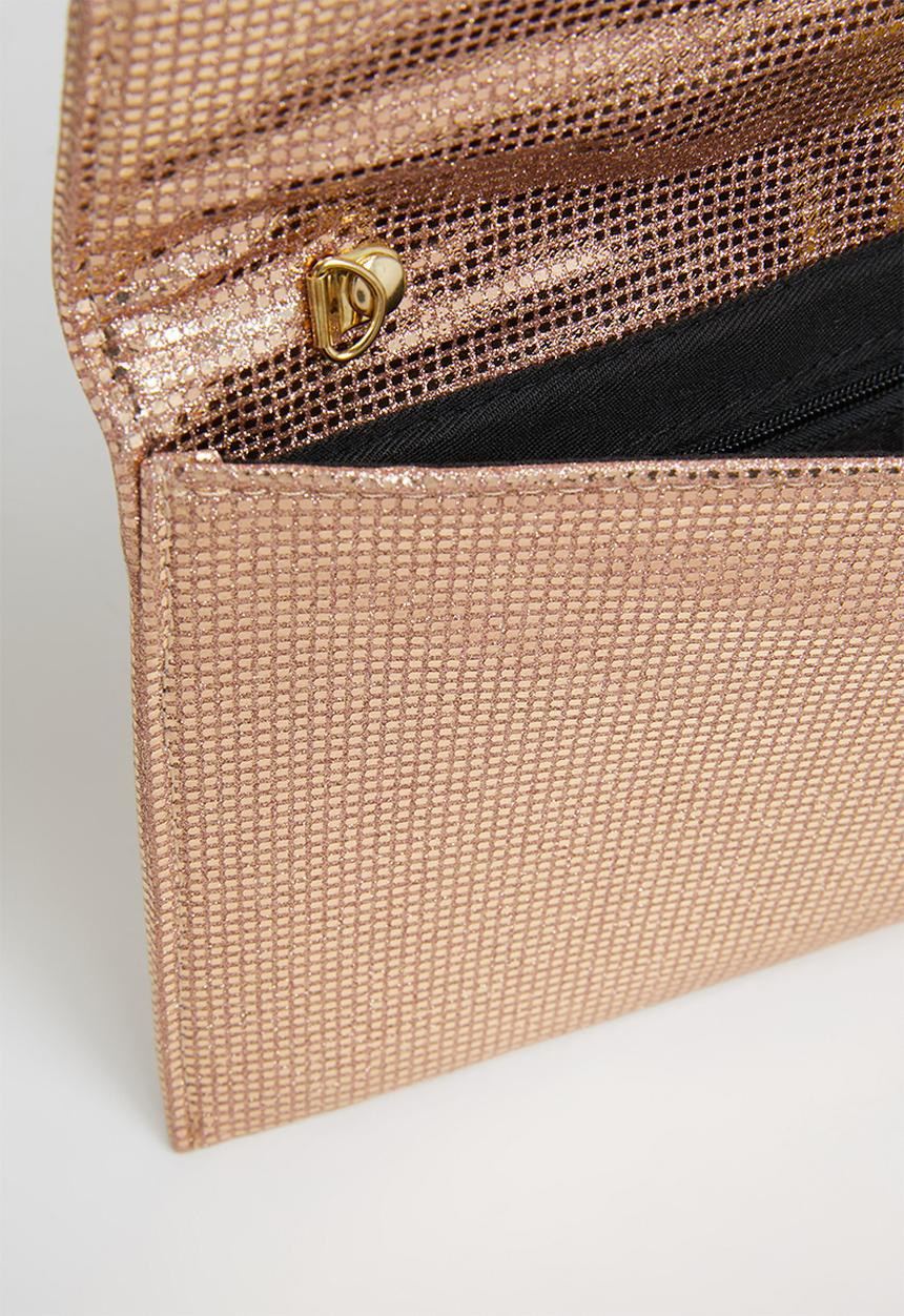 dailyfriday - Kiera clutch bag - rose gold