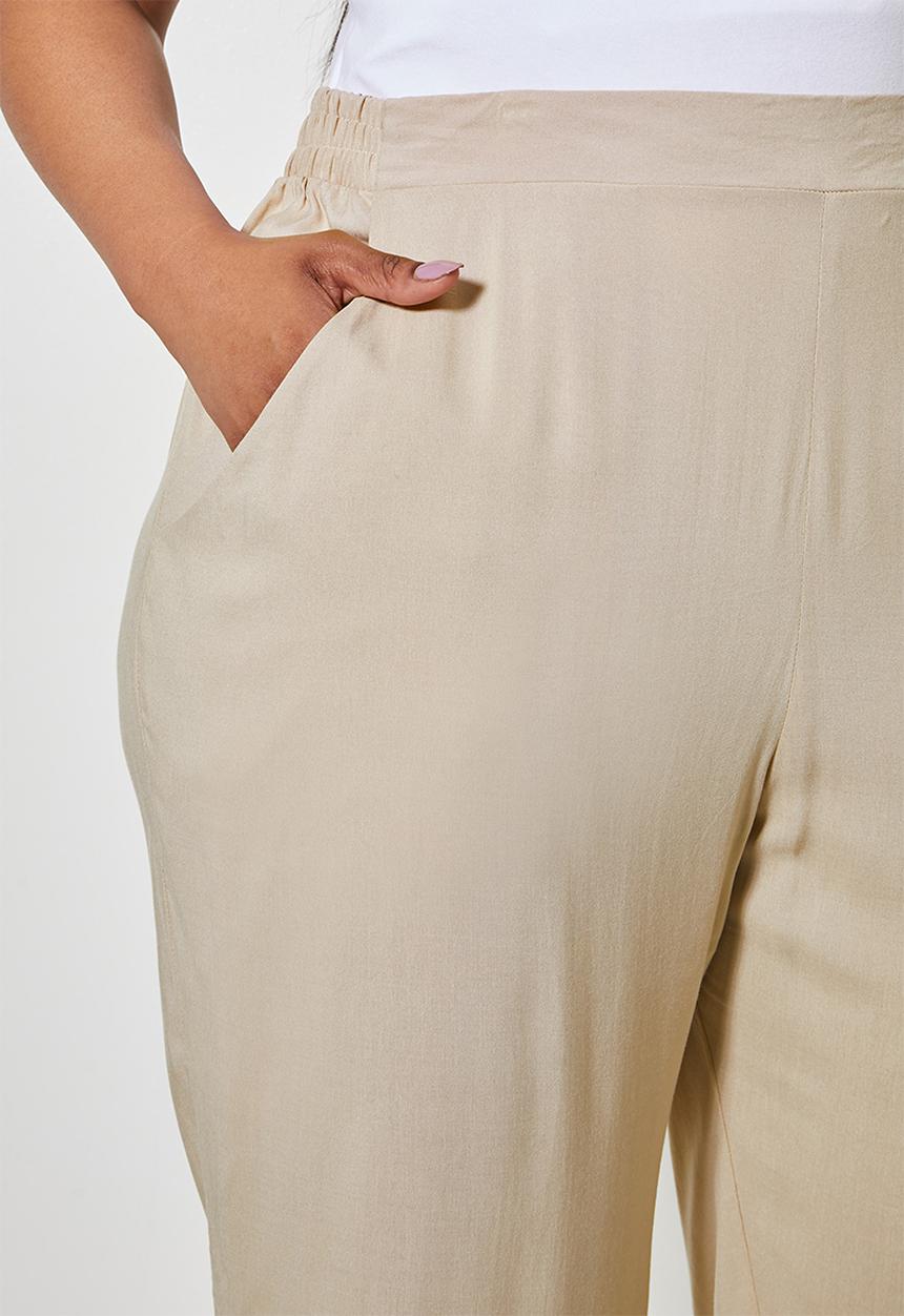 Superbalist - Easy pull on pants - stone