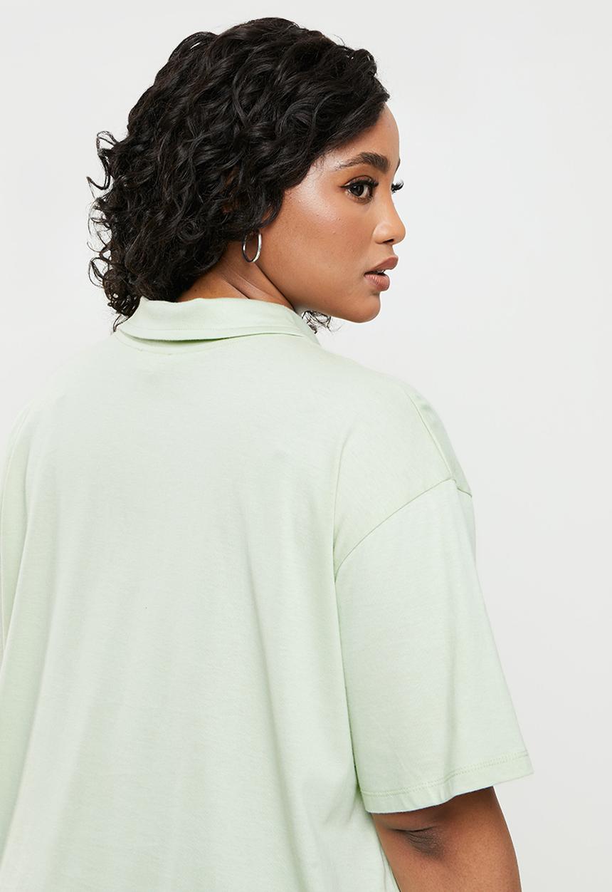 Blake - Boxy cropped golfer - mint 