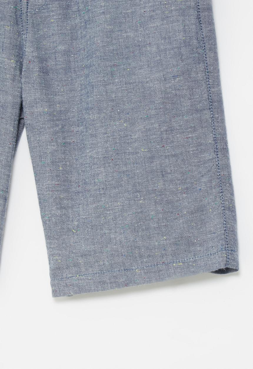 GUESS - Multicolor oxford shorts - blue