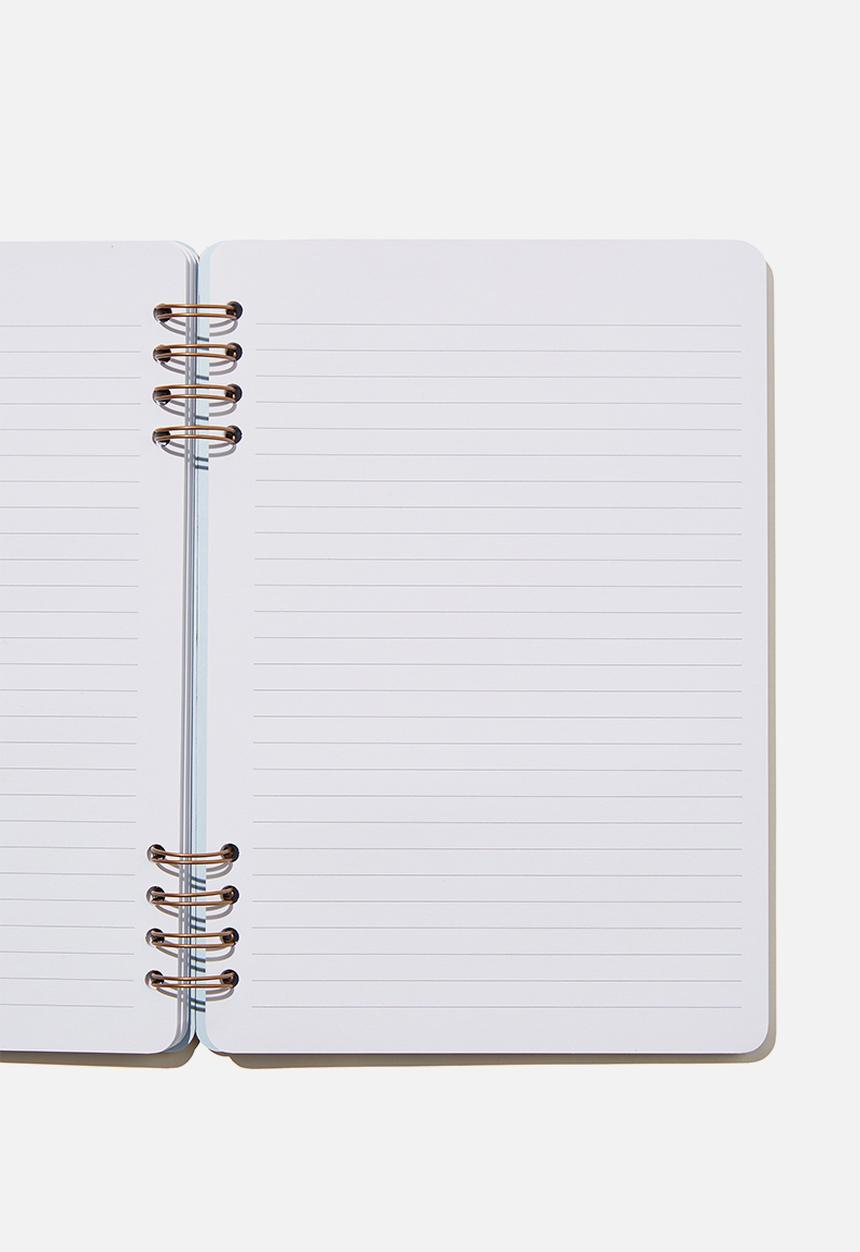 Typo - Billie b5 notebook - cottage floral blue