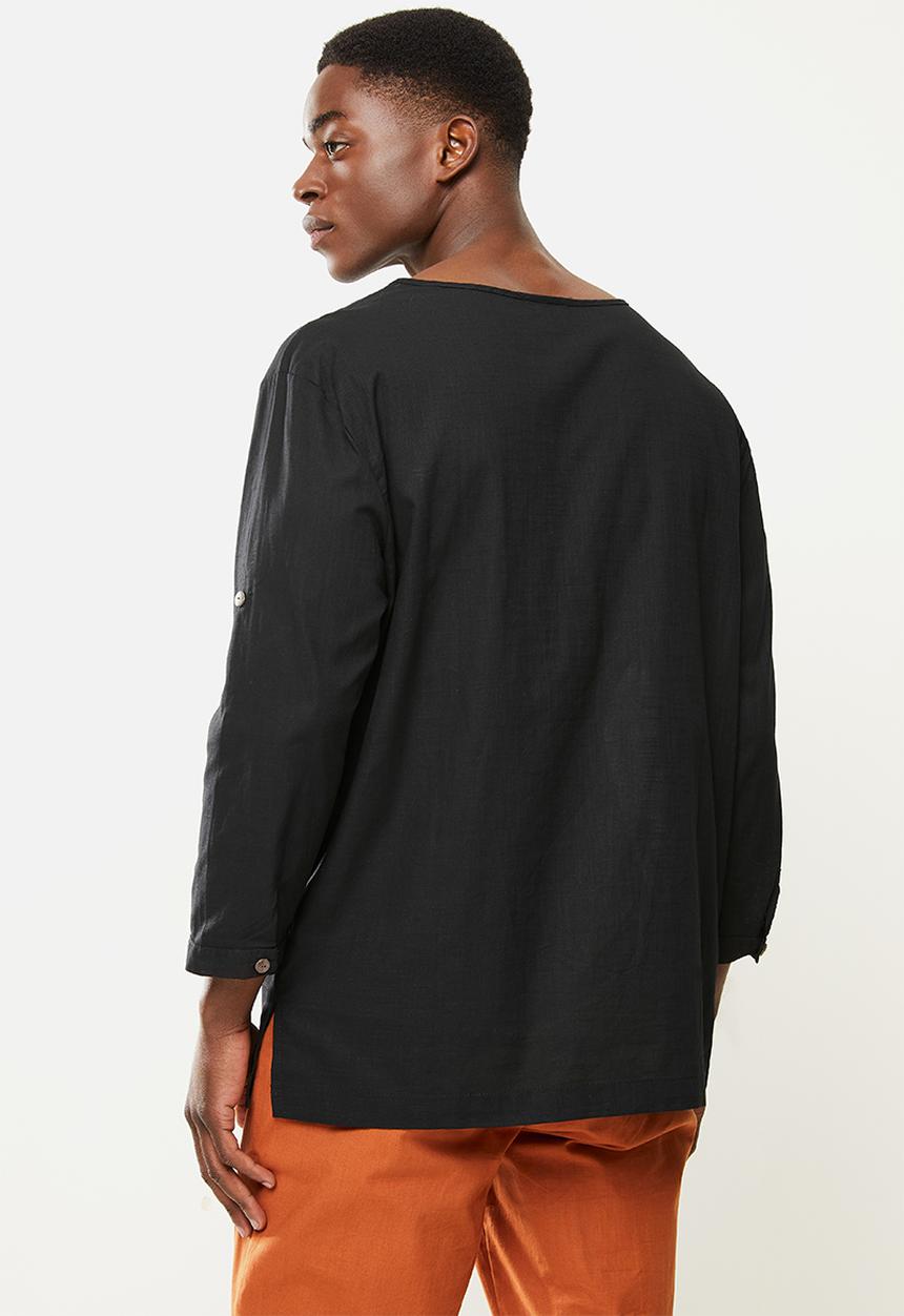 STYLE REPUBLIC - Vee neck tunic - black 