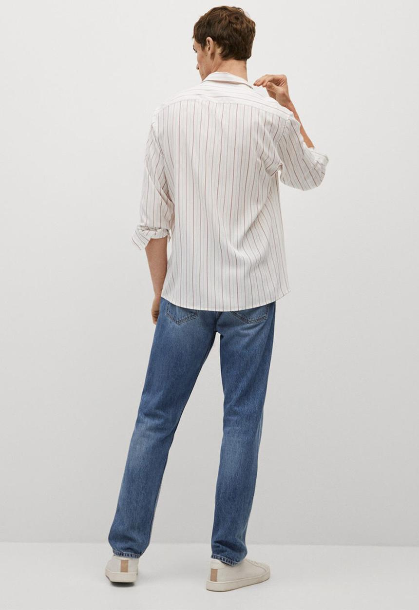 MANGO - Shirt fish - light beige