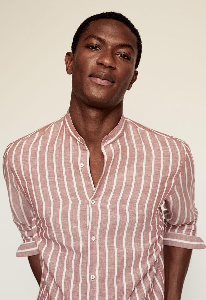 MANGO - Shirt eldu   - rust