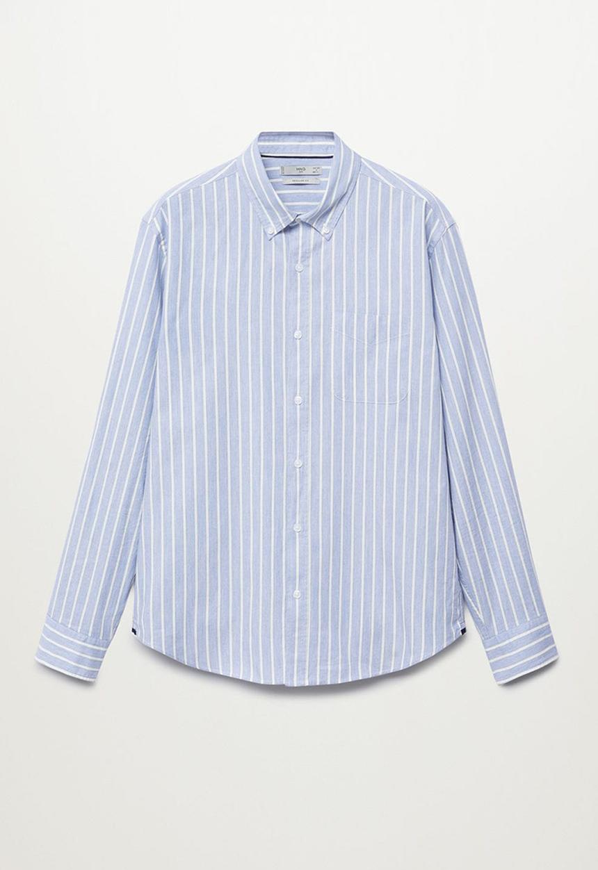 MANGO - Shirt cabro   - light blue