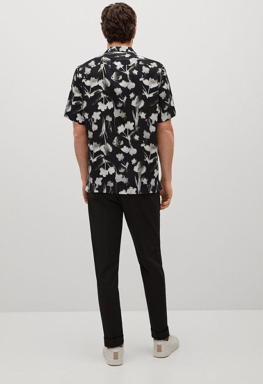 MANGO - Shirt fez  - black
