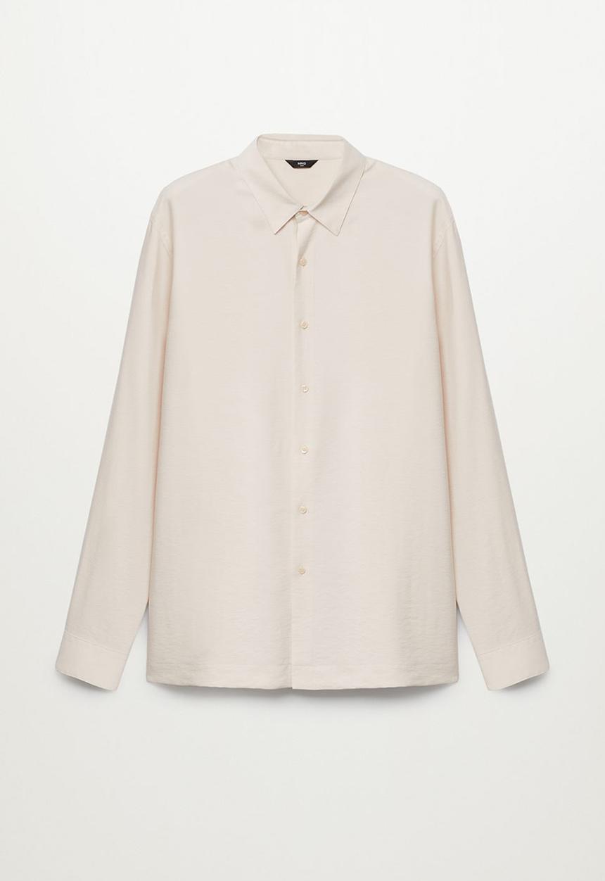 MANGO - Shirt forona - light beige