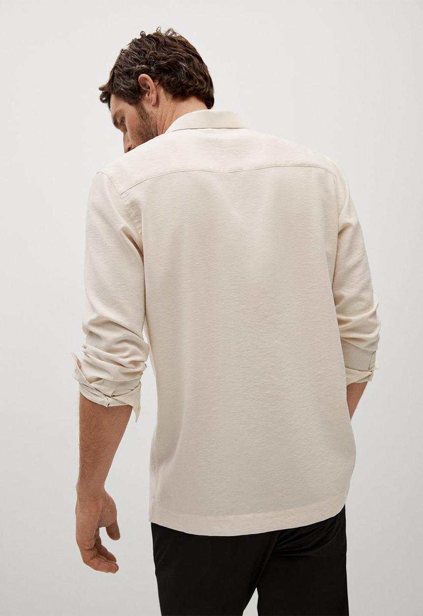 MANGO - Shirt forona - light beige