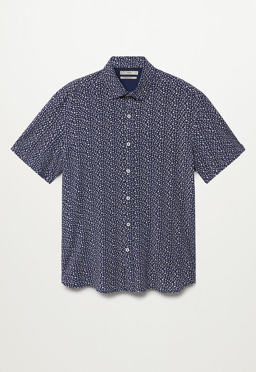 MANGO - Shirt dotta-h    - navy