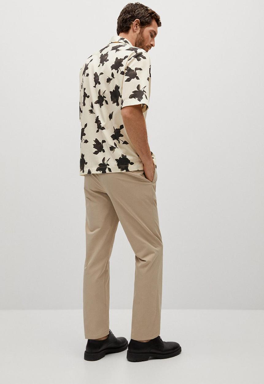 MANGO - Shirt flor  - white