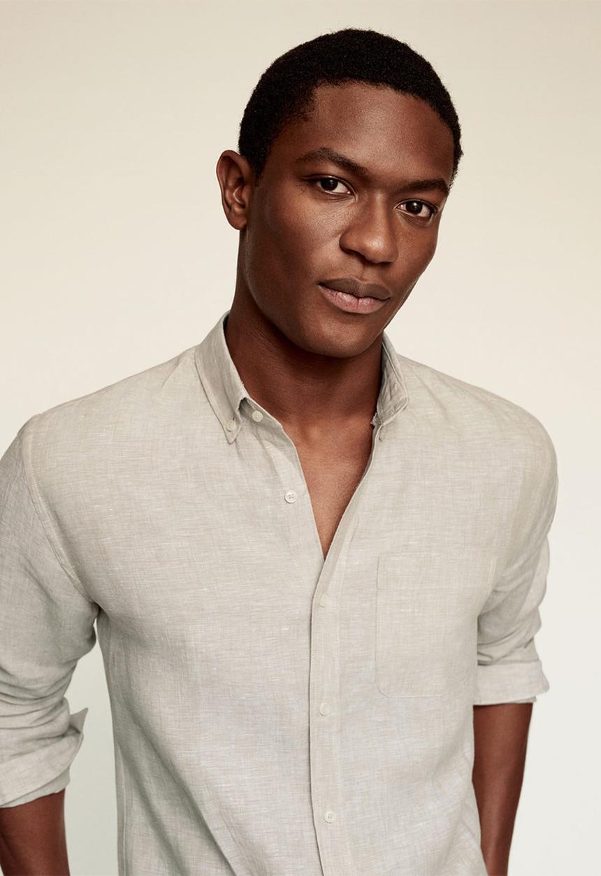 MANGO - Shirt avispa-i - light brown