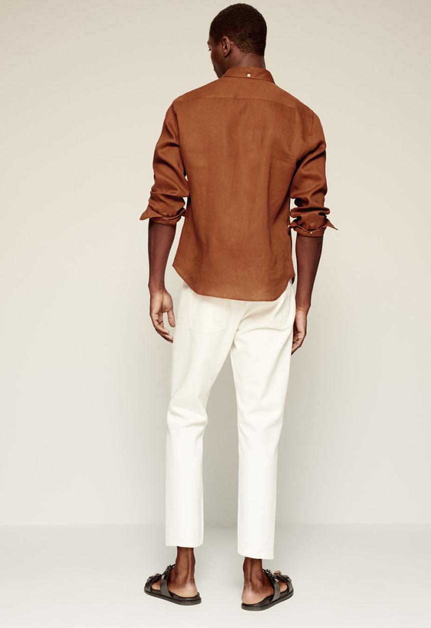 MANGO - Shirt avispa-i - rust