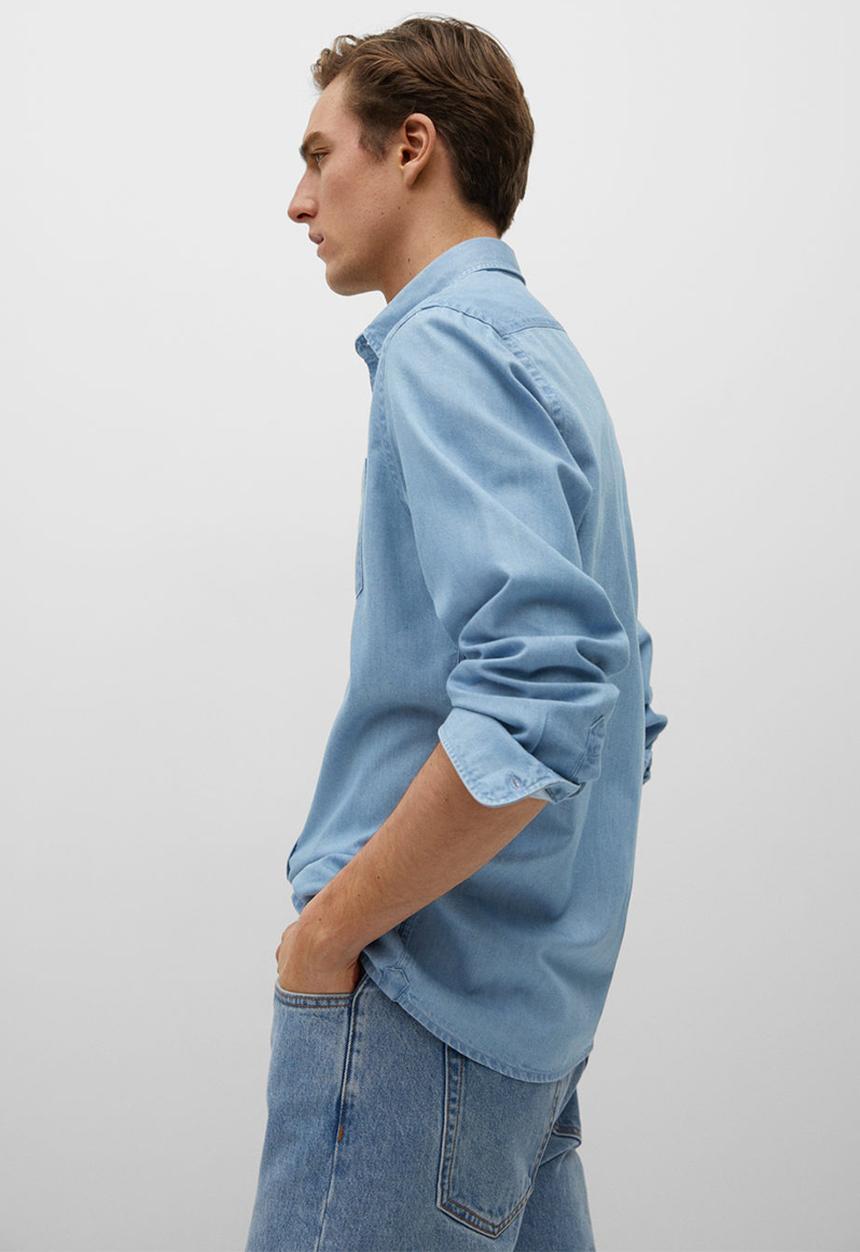 MANGO - Shirt chambre - light blue