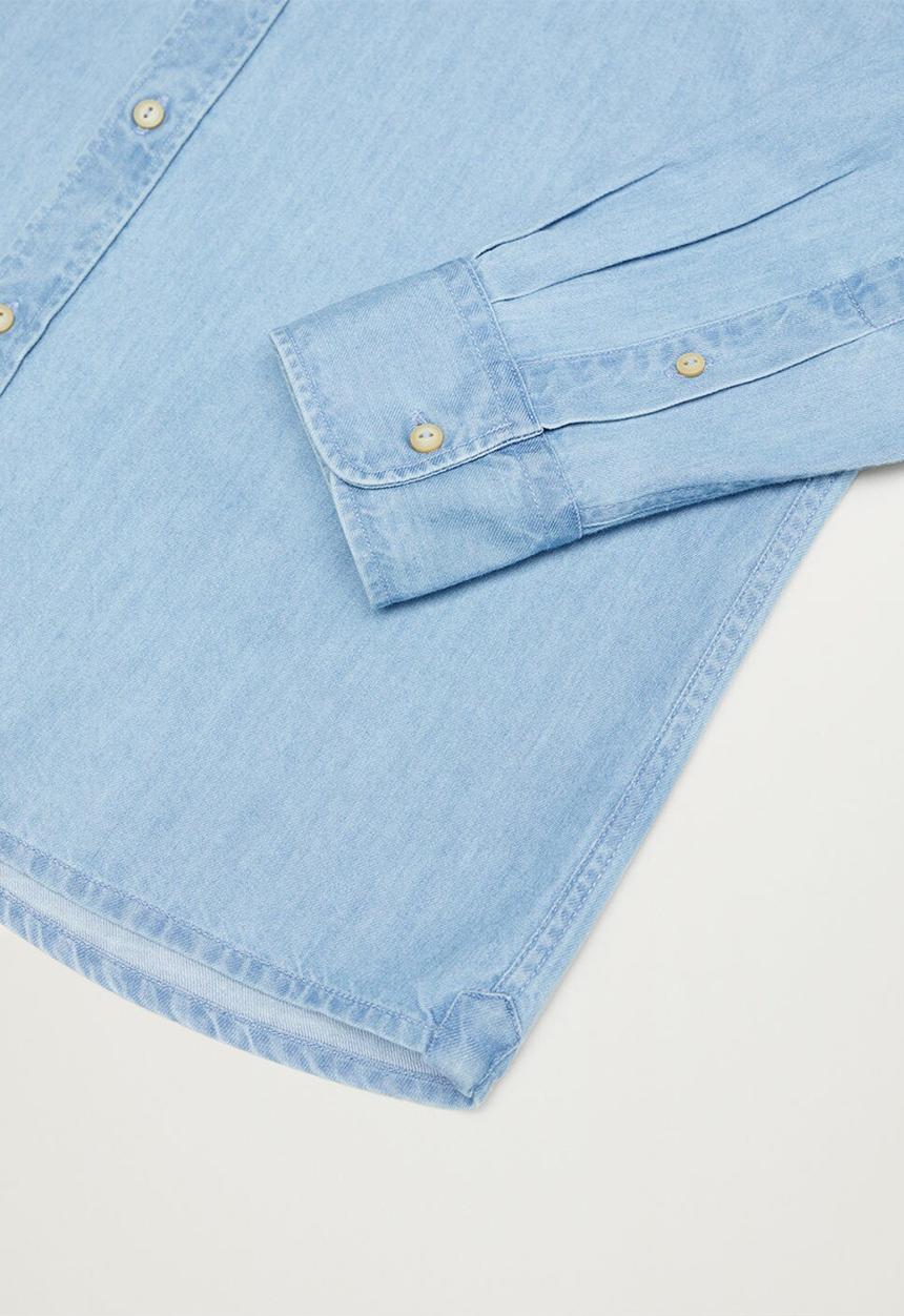 MANGO - Shirt chambre - light blue