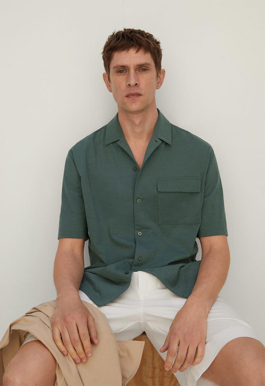 MANGO - Shirt iron  - green
