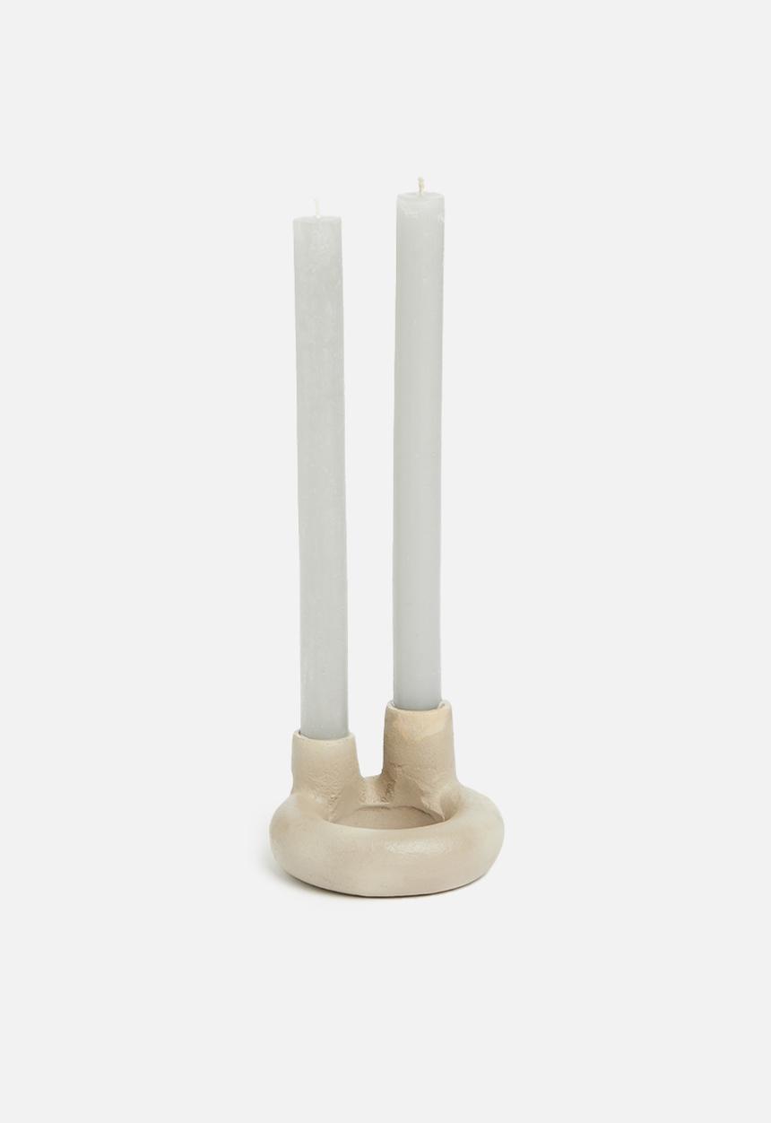 Sixth Floor - Ella dinner candle holder - natural