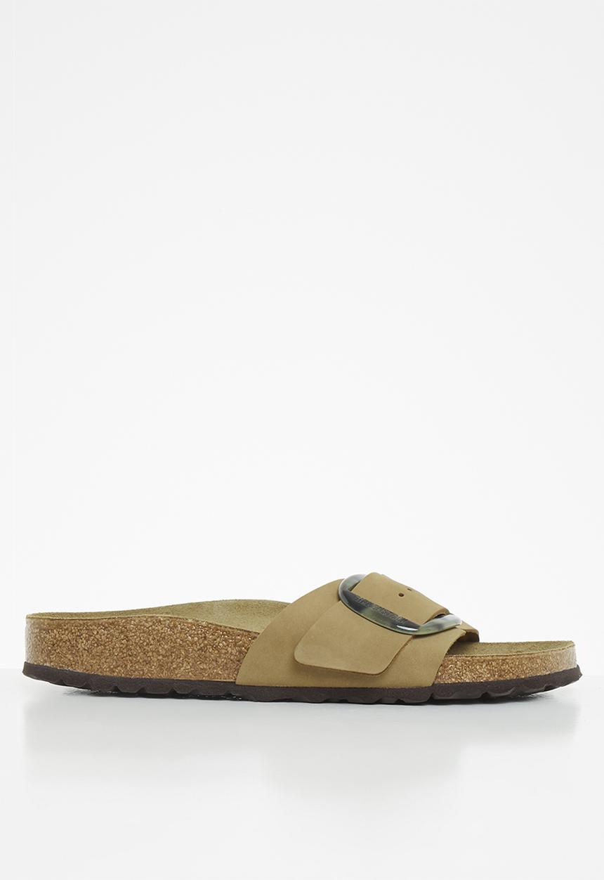 Birkenstock - Madrid big buckle nubuck narrow - mud green