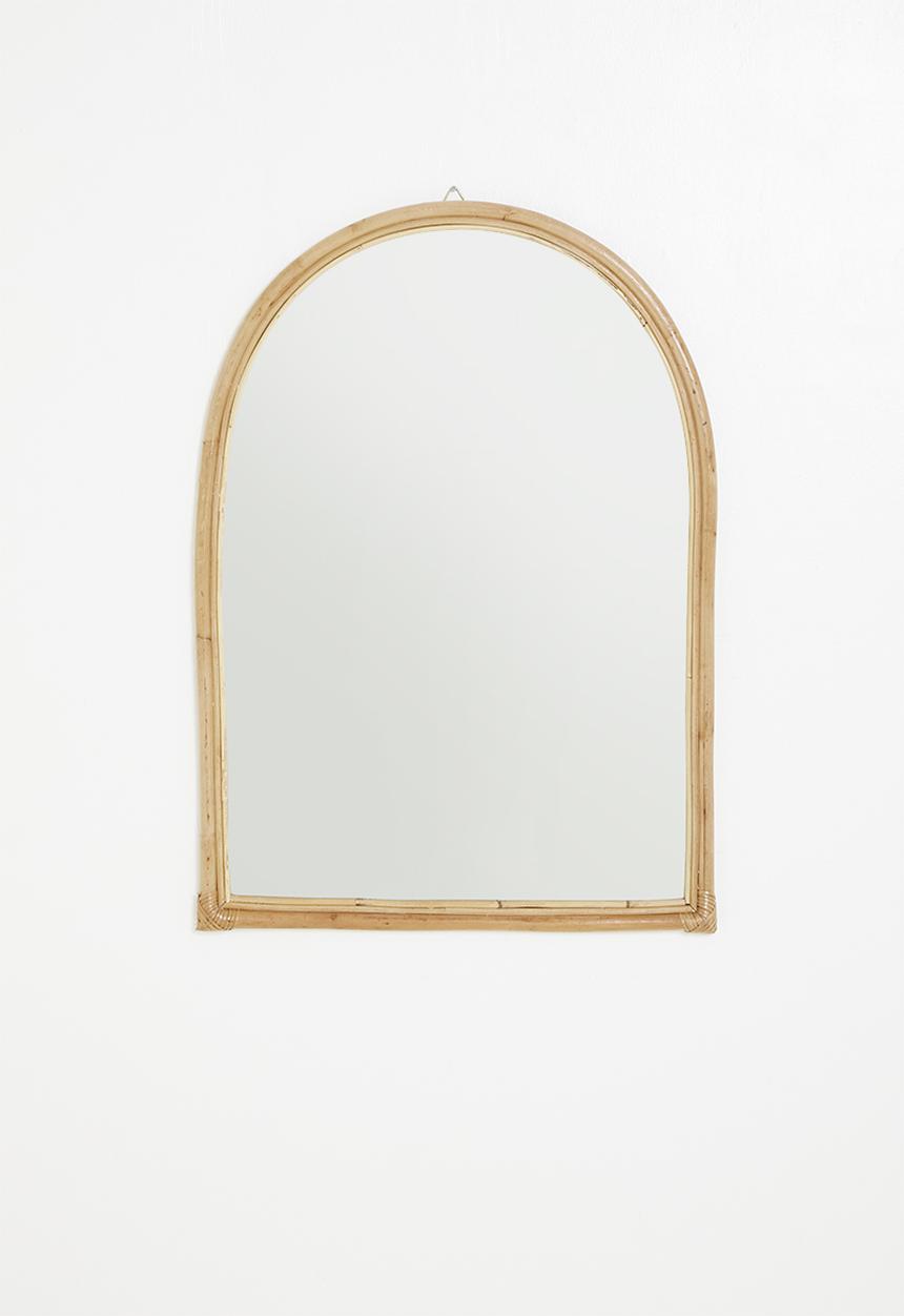 Sixth Floor - Arch rattan mirror - natural