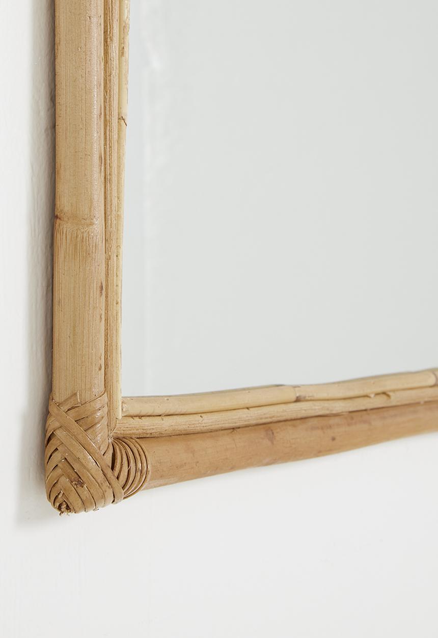 Sixth Floor - Arch rattan mirror - natural