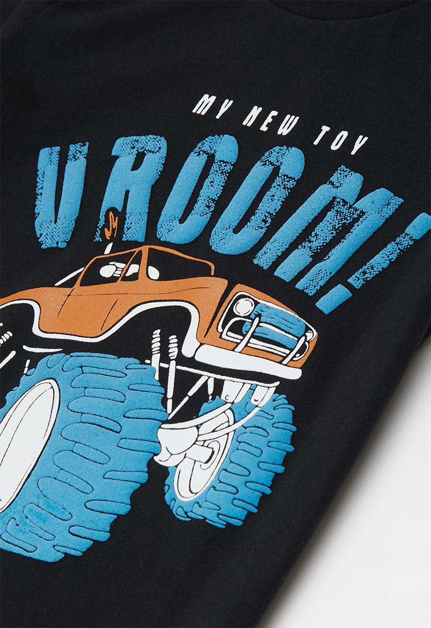 Pop Candy - Printed ss graphic tee - black