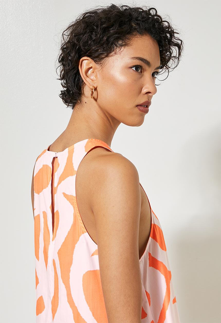 Superbalist - Pocket detail tiered dress - abstract waves
