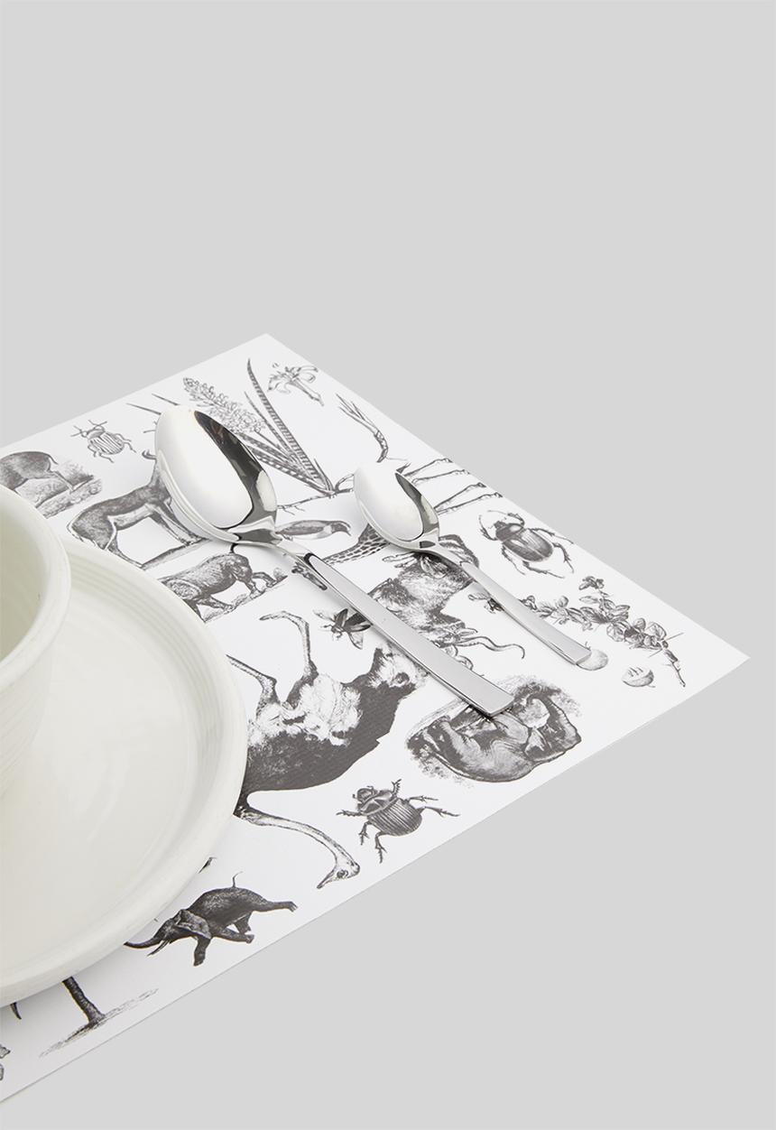 Elsje Designs - Afrika placemat set of 4 - black & white