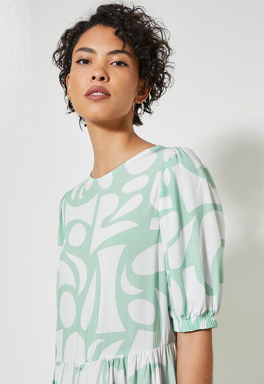Superbalist - Tiered maxi dress - bold mosaic