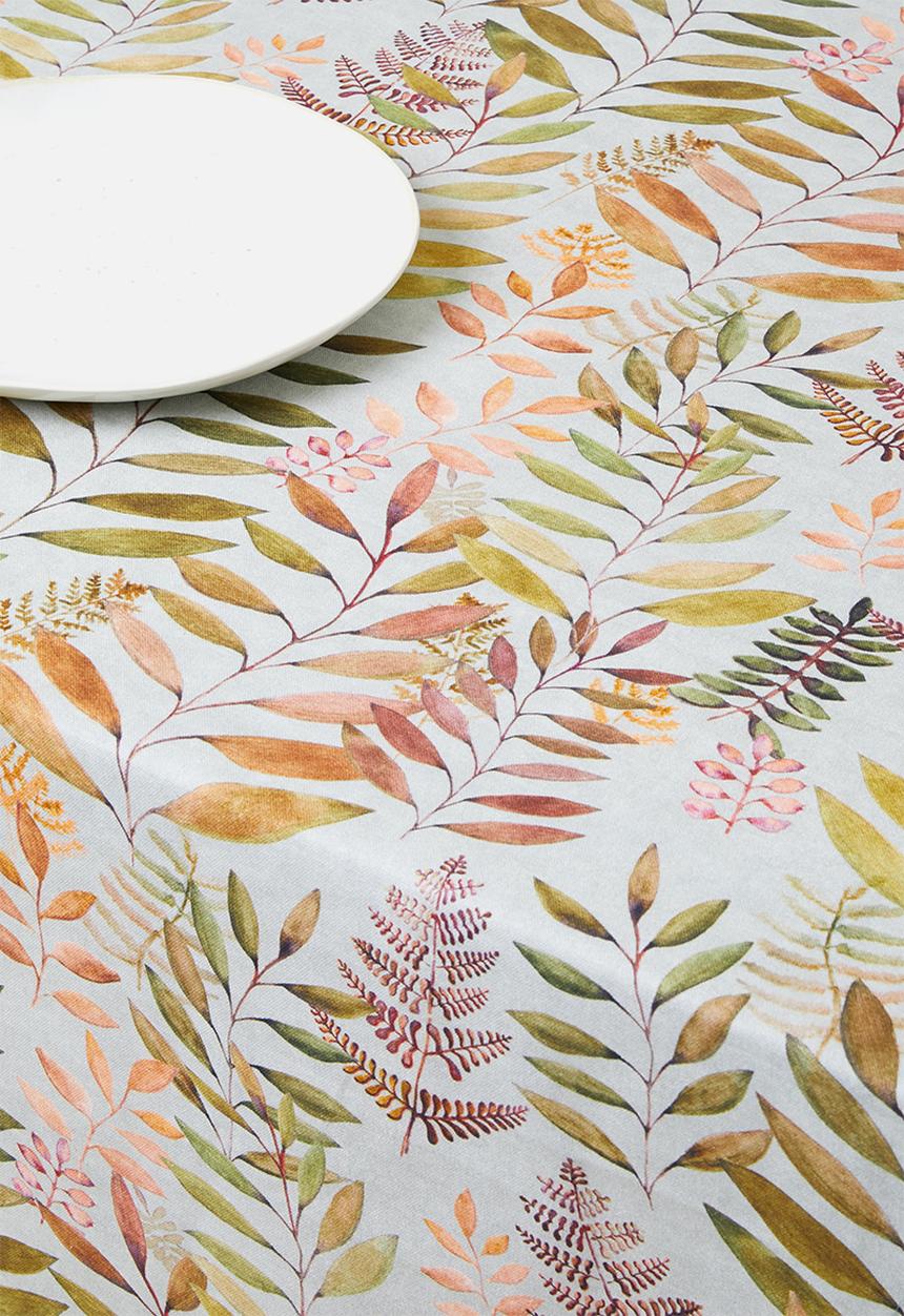 Hertex Haus - Autumn ferns tablecloth - auburn