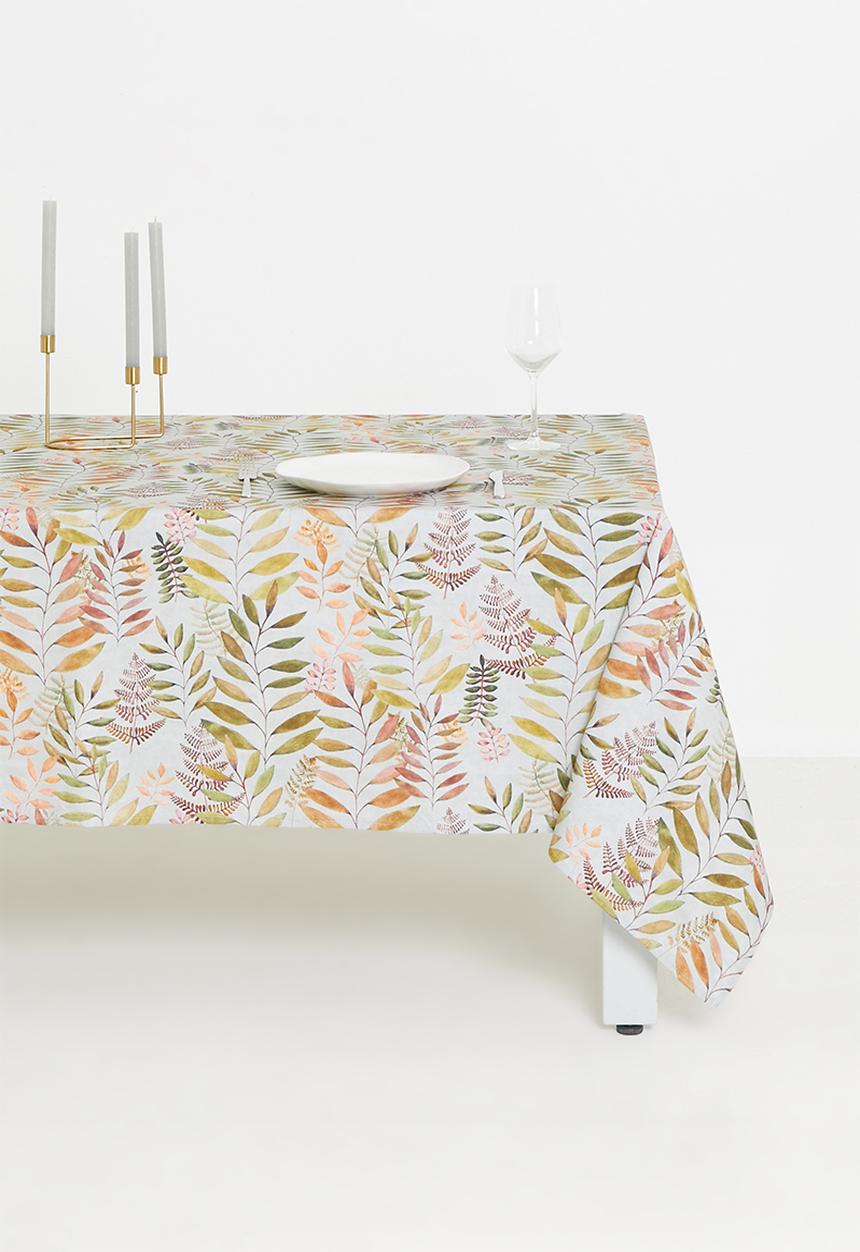 Hertex Haus - Autumn ferns tablecloth - auburn