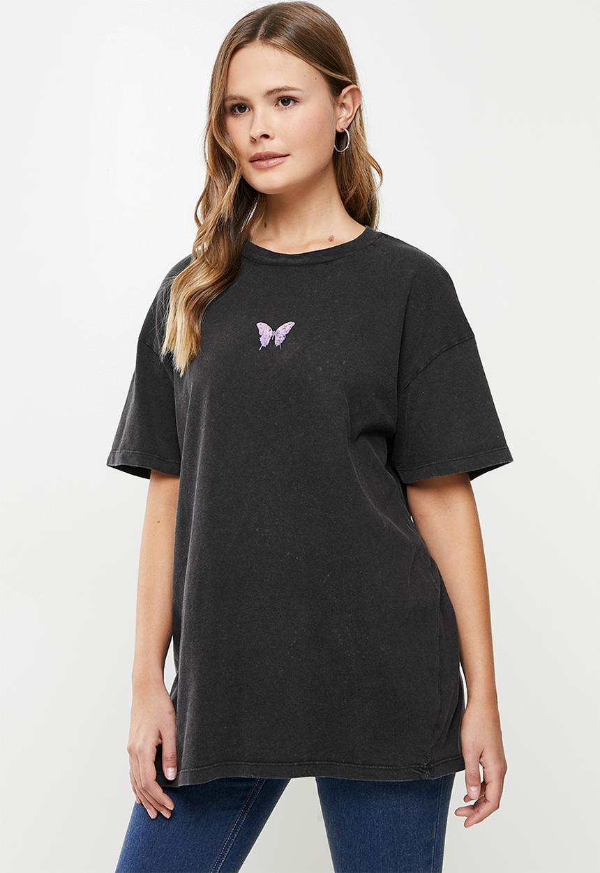 Cotton On - The relaxed boyfriend graphic tee - black