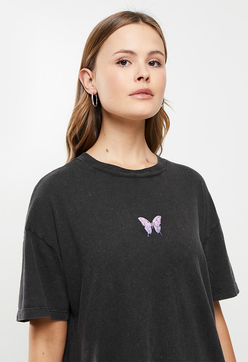 Cotton On - The relaxed boyfriend graphic tee - black
