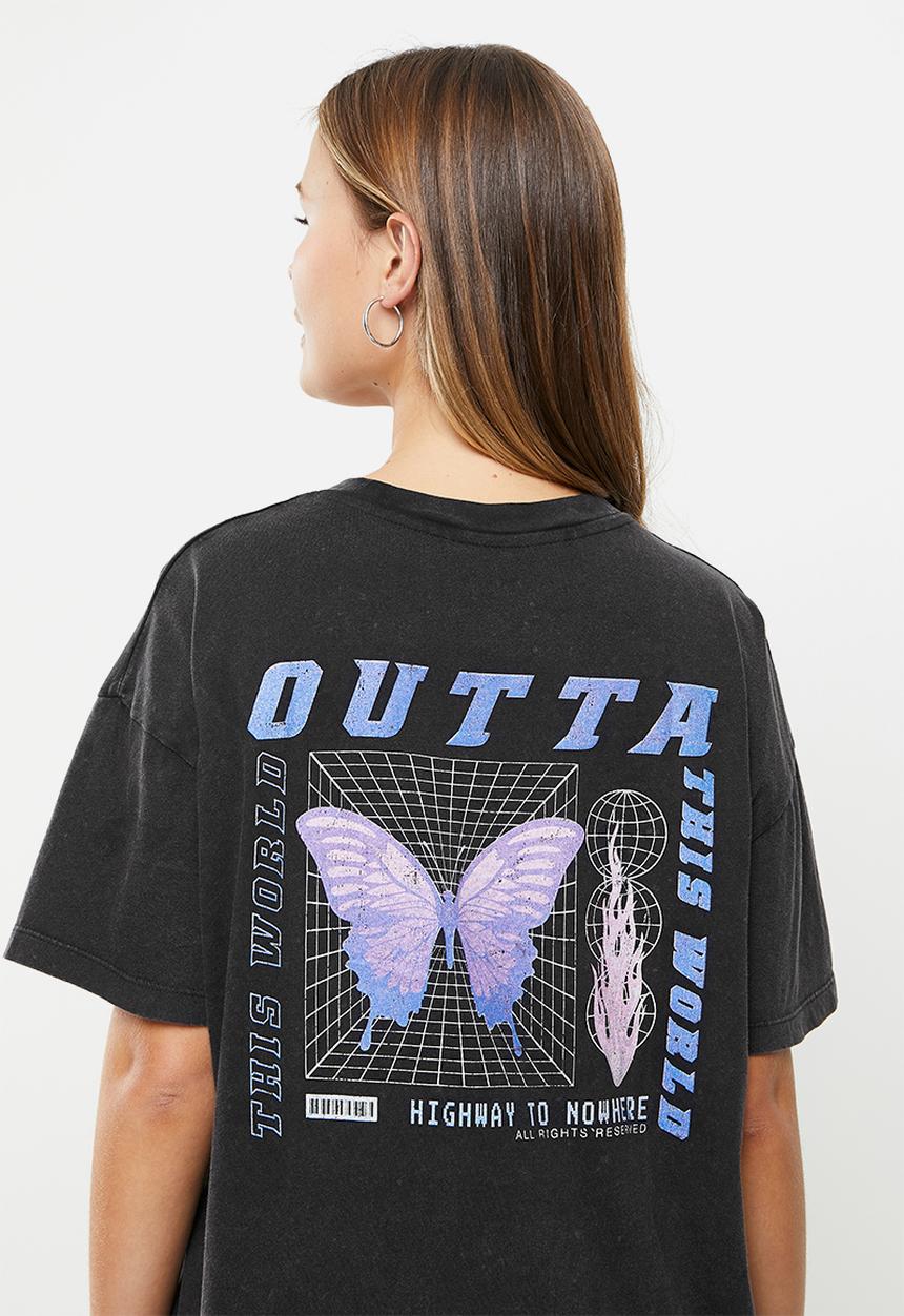 Cotton On - The relaxed boyfriend graphic tee - black