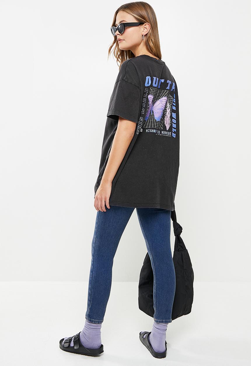 Cotton On - The relaxed boyfriend graphic tee - black