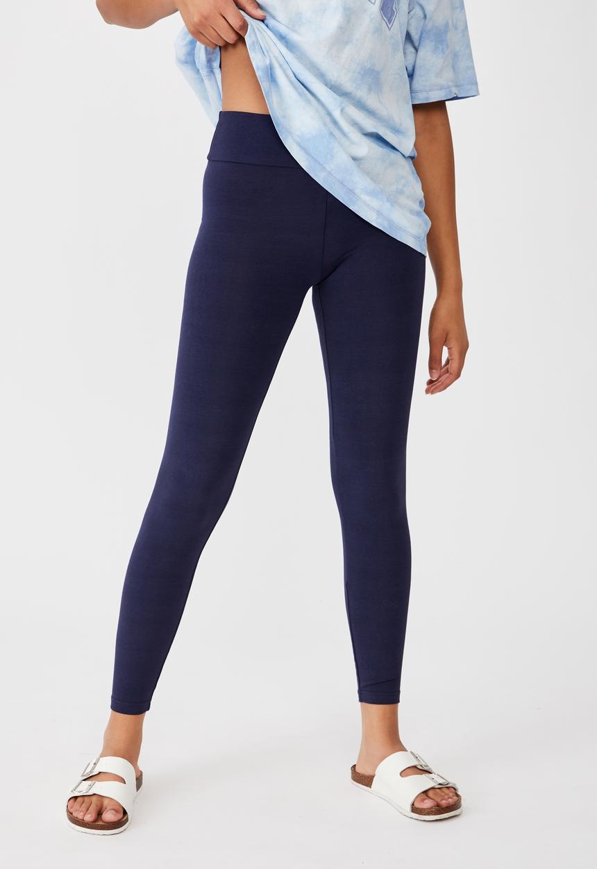 Cotton On - High waisted dylan legging - navy 