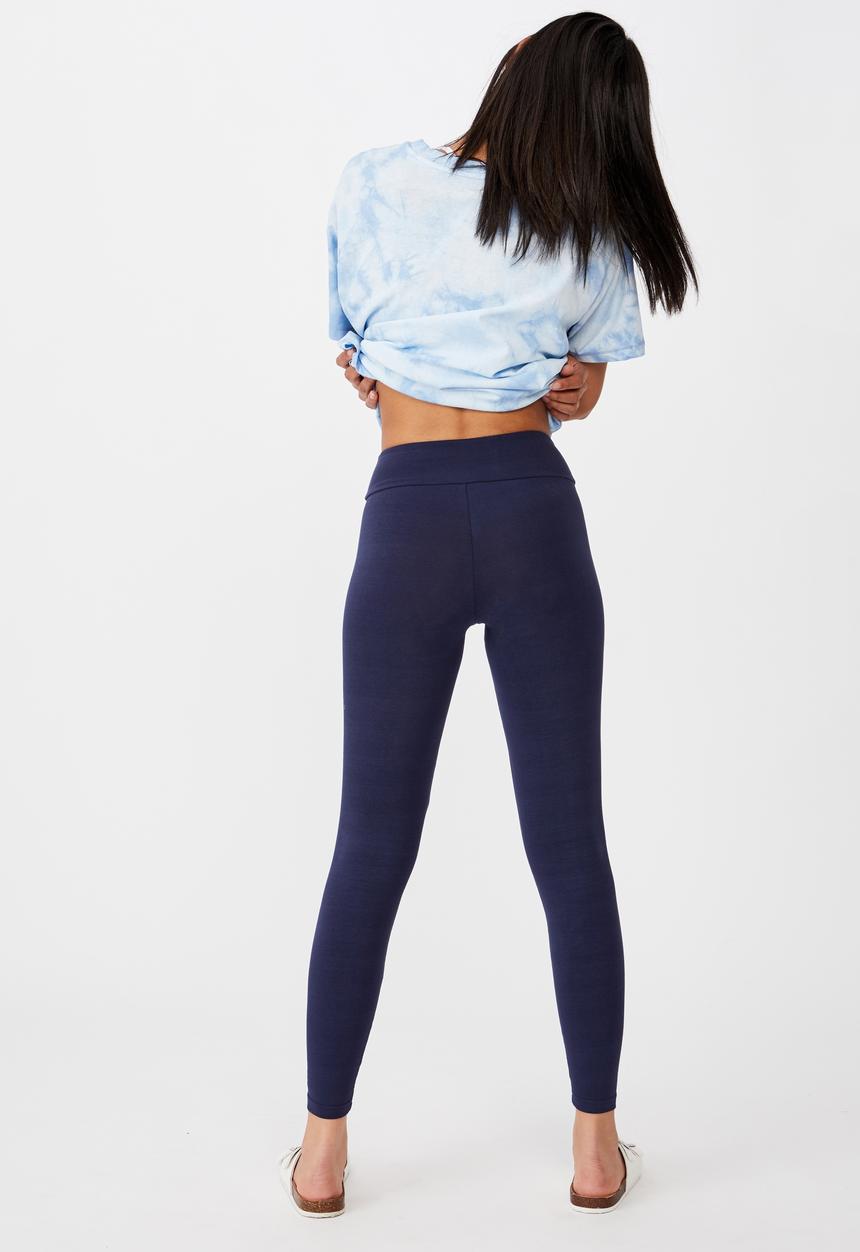 Cotton On - High waisted dylan legging - navy 