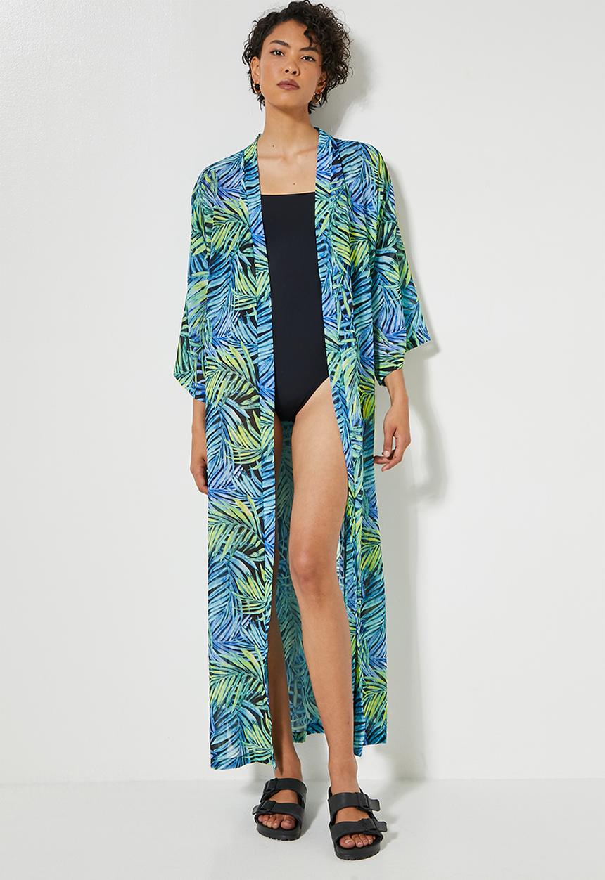Superbalist - Midi cover up - tropical jungle palm