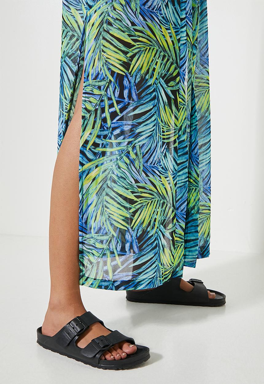 Superbalist - Midi cover up - tropical jungle palm