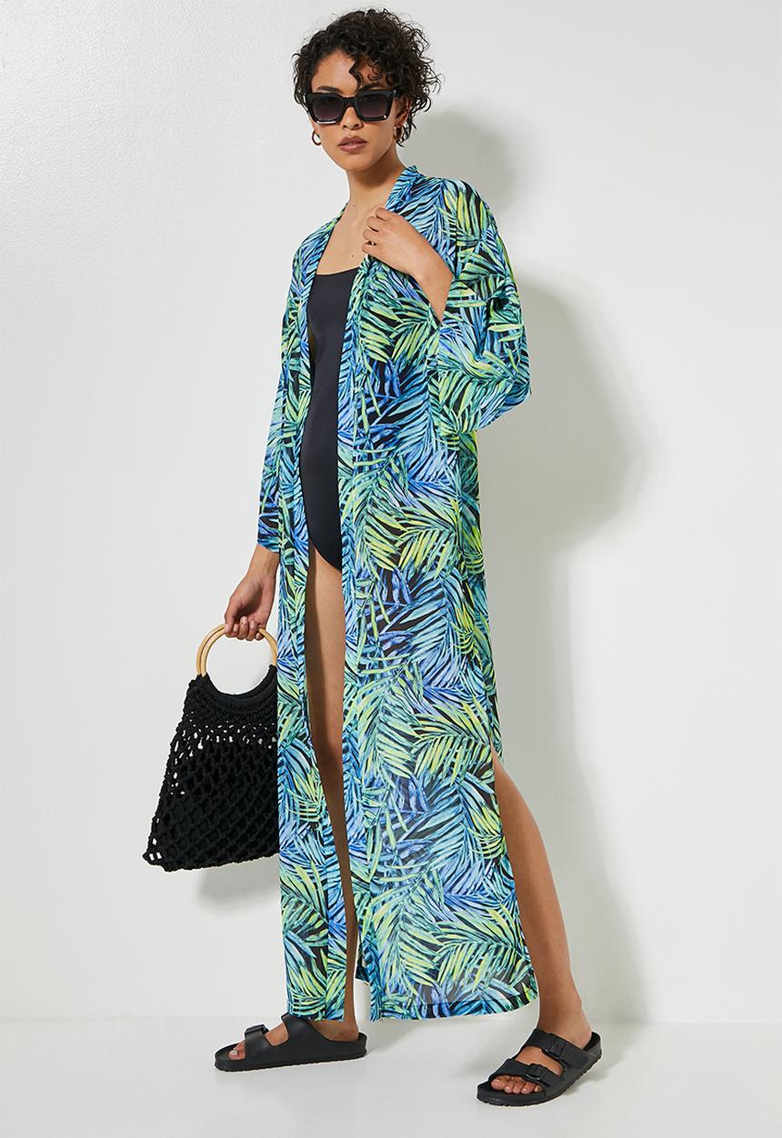 Superbalist - Midi cover up - tropical jungle palm