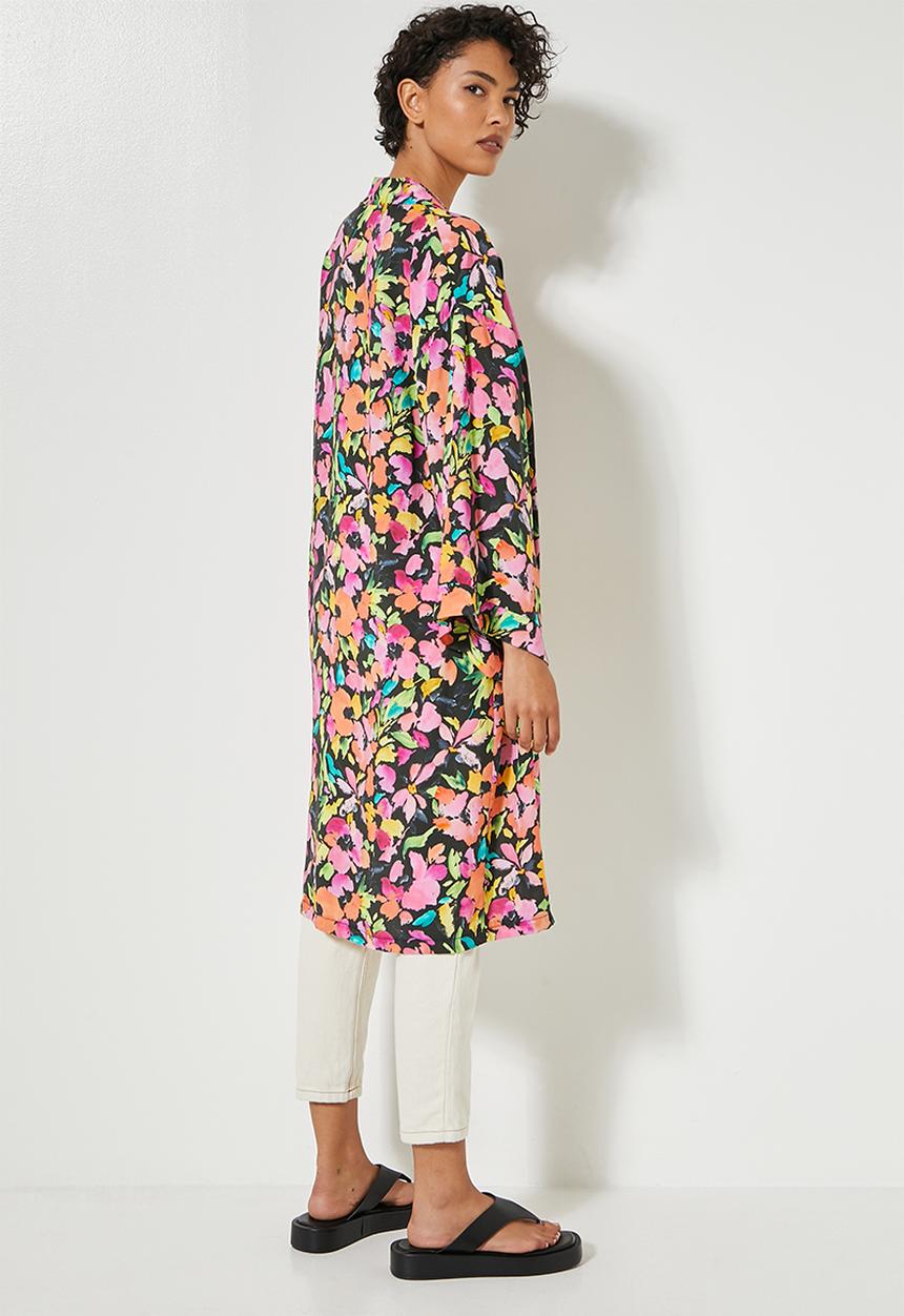 Superbalist - Midi shacket - watercolour floral