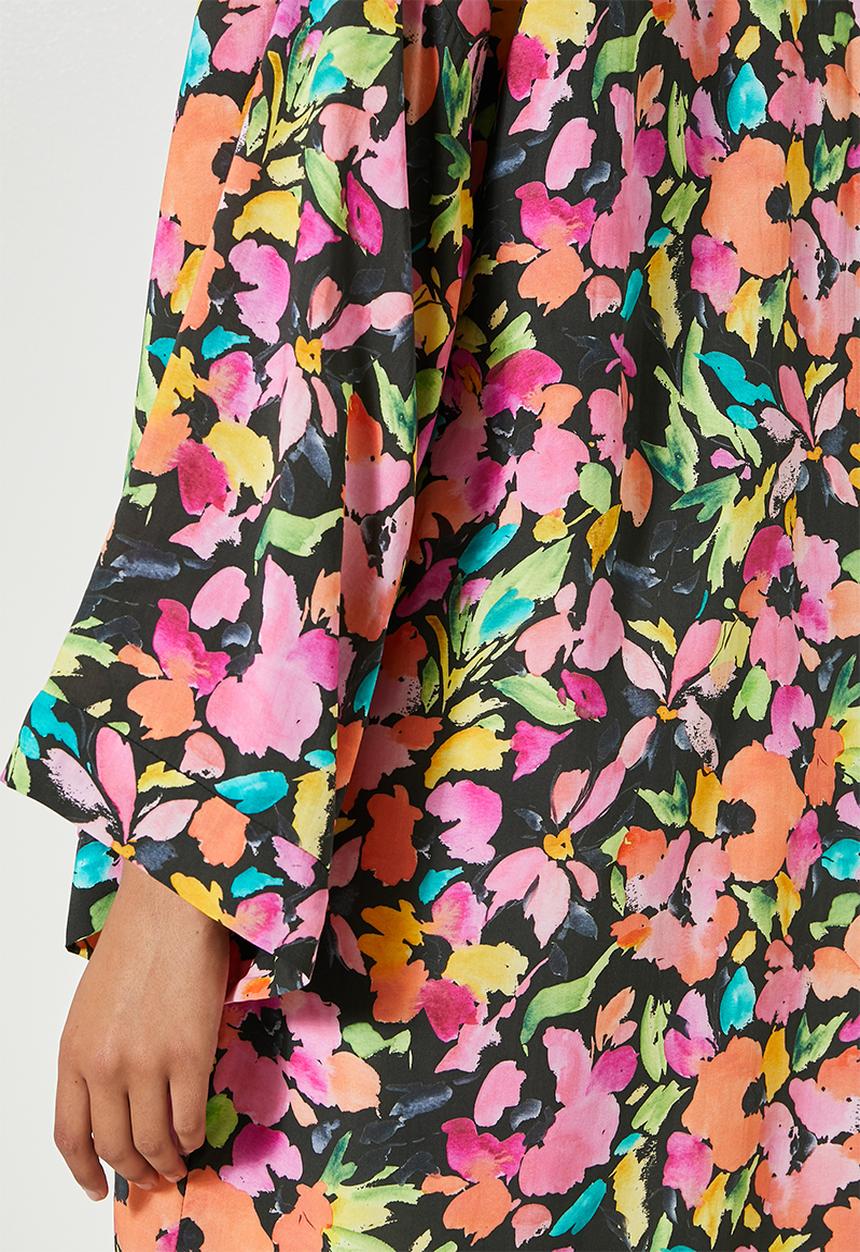 Superbalist - Midi shacket - watercolour floral