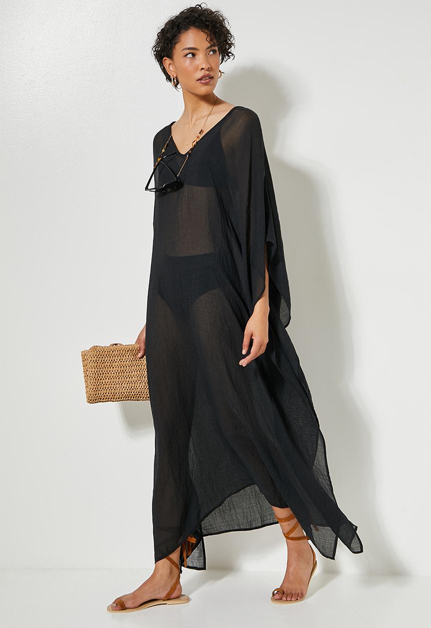 Superbalist - Maxi kaftan - sheer black