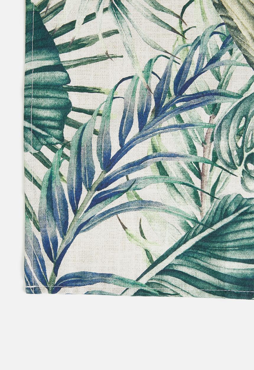 Hertex Haus - Natural tropics napkins set of 4 - green
