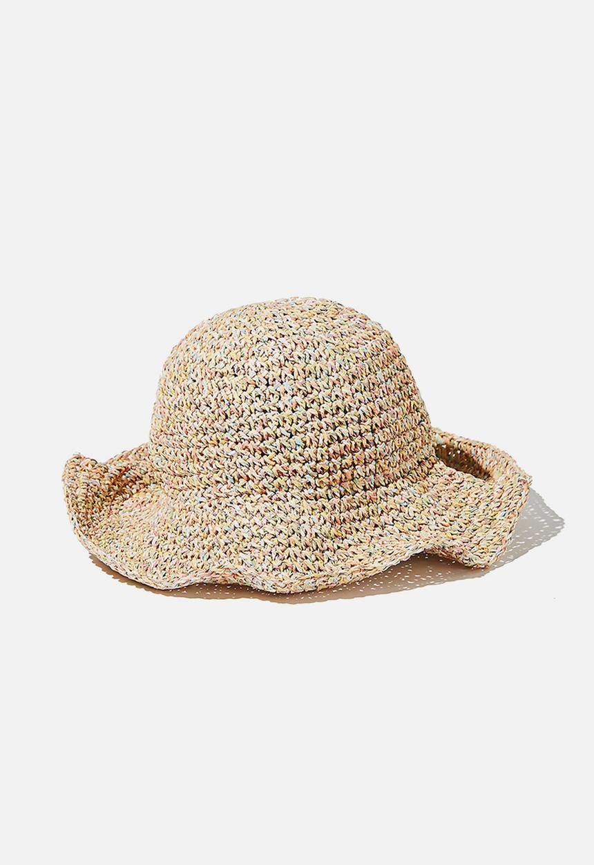 Rubi - Kimberley crochet bucket hat - rainbow