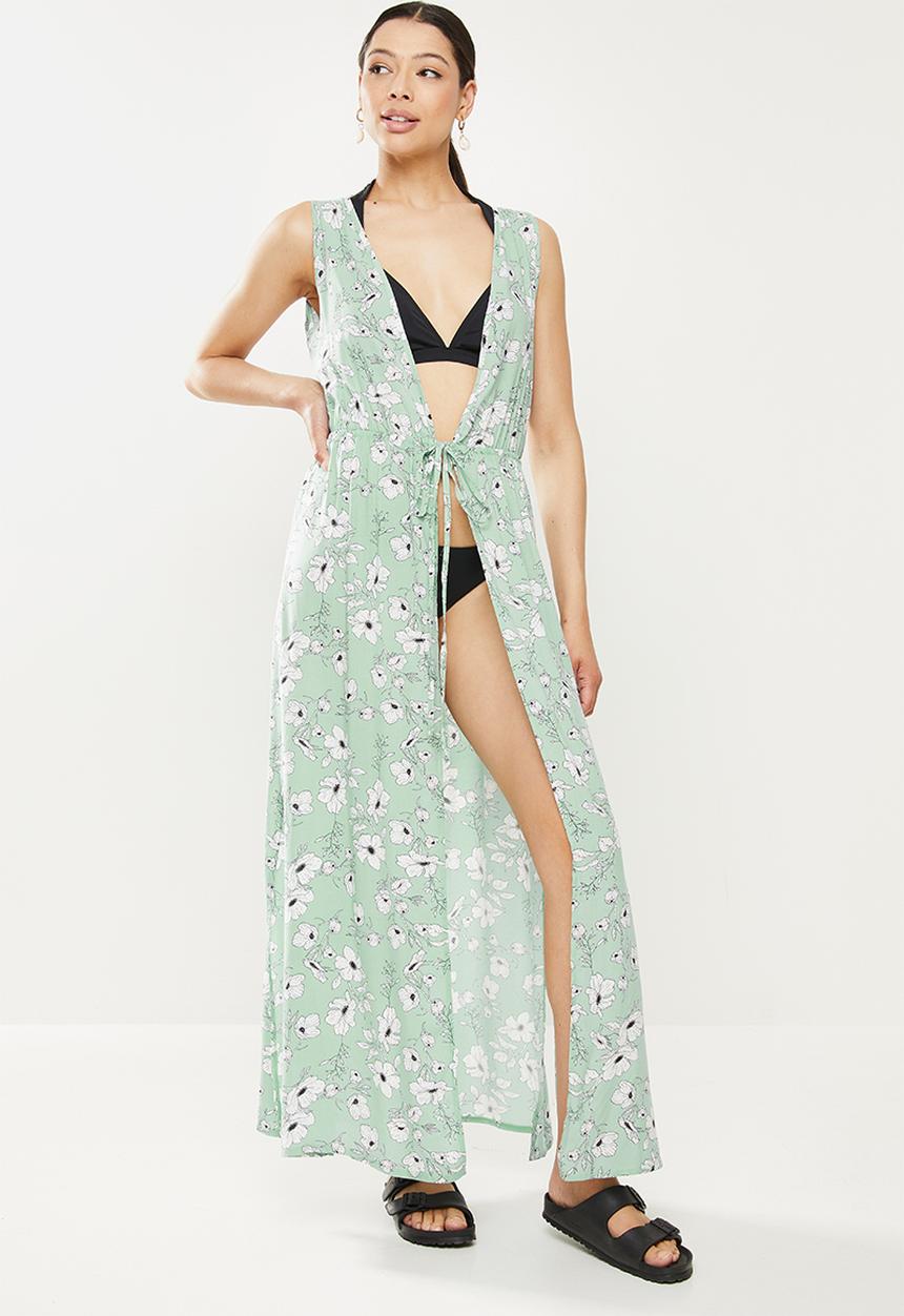 O'Neill - Francesca cover up - green floral