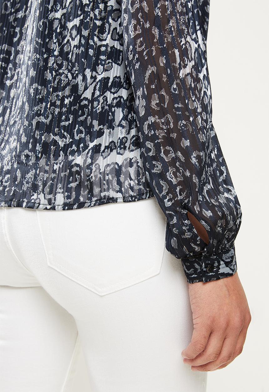 Jacqueline de Yong - Bianca long sleeve top - black & navy
